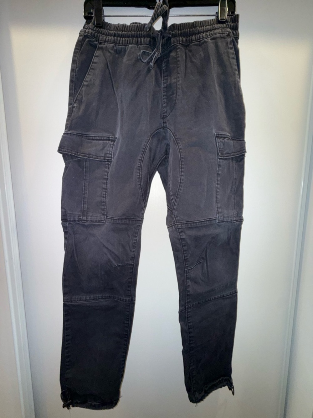 PacSun Black Cargo Pants with Drawstring Waist